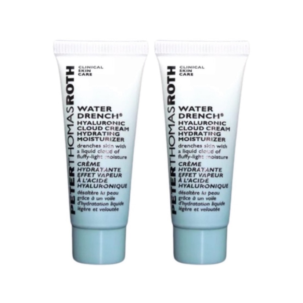 2 x PETER THOMAS ROTH Water Drench Hyaluronic Cloud Cream - .25 oz ea.